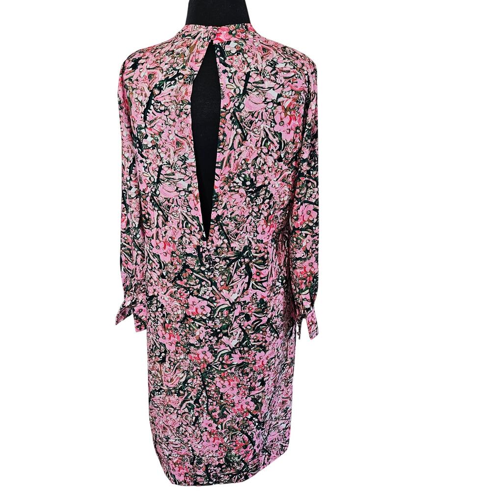 H&M Multicolor Floral Backless Front Slits  Midi Dress 8 - Picture 3 of 8